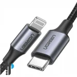 کابل شارژ USB-C به لایتنینگ یوگرین مدل US304 طول 1 متر