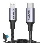 کابل شارژ تایپ سی به لایتنینگ Ugreen US304