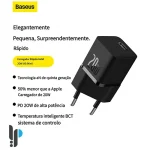 مشخصات شارژر دیواری 20 واتی بیسوس مدل Baseus Gan5 CCGN0501