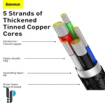 مشخصات کابل شارژ 1 متری Type-C به لایتنینگ بیسوس مدل Baseus Display CATLSK