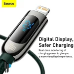مشخصات کابل شارژ 2 متری Type-C به لایتنینگ بیسوس مدل Baseus Display CATLSK-A