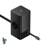 ابعاد و خرید هاب شارژر 5 پورت 65 وات بیسوس مدل PSLR000301