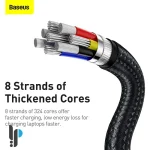 قیمت کابل شارژ 2 متری Type-C بیسوس مدل Baseus Cafule CatJK-D