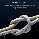 خرید و قیمت کابل شارژ 1 متری TYPE-C بیسوس مدل TUNGSTEN GOLD 100W