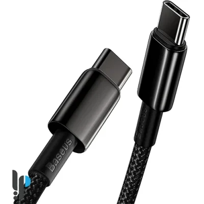 کابل شارژ 2 متری Type-C بیسوس مدل Baseus Tungsten Gold 100w