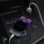 شارژر فندکی 60 وات بیسوس مدل Baseus Golden Contactor Max CGJM0002 - Image 2