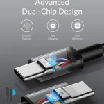 قیمت و خرید کابل شارژ Type-C انکر مدل Anker A8756 طول 1 متر