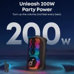 مشخصات اسپیکر بلوتوثی 200 وات انکر مدل anker rave 3S A31A3