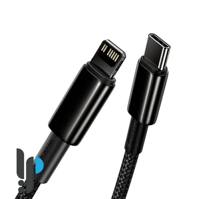 کابل شارژ 1 متری Type-C به لایتنینگ بیسوس مدل Baseus Tungsten Gold