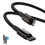 کابل شارژ 1 متری Type-C به لایتنینگ بیسوس مدل Baseus Tungsten Gold CATLWJ