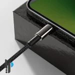 کابل شارژ 1 متری لایتنینگ بیسوس مدل Baseus Tungsten Gold CATLWJ