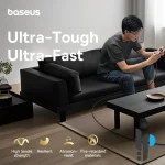 کابل شارژ 1 متری Type-C به لایتنینگ بیسوس مدل Baseus Unbreakable P10355803