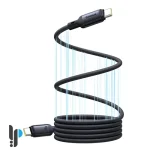 ابعاد کابل شارژ 1 متری Type-C بیسوس مدل Baseus PicoGo Magnetic 240w