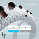 خرید و ابعاد کابل شارژ Type-C انکر مدل Anker Zolo A8060 240w طول 1 متر