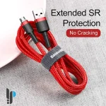 کاربرد کابل شارژ USB به MicroUSB بیسوس مدل Baseus KAMKLF-B طول 1 متر