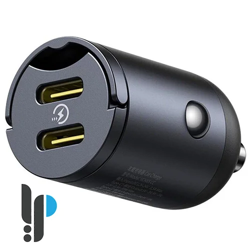 شارژر فندکی 30 وات بیسوس مدل Baseus Tiny Star Mini C+C