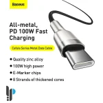 کابل شارژ 1 متری Type-C مدل Baseus Cafule CatJK-C