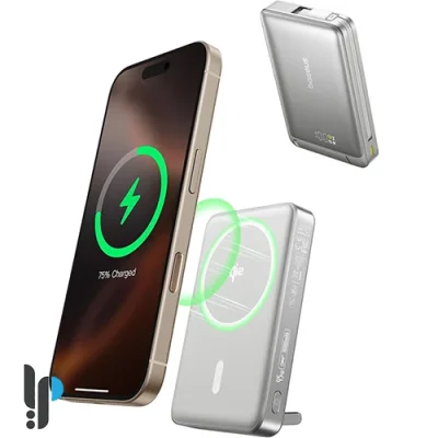 پاوربانک 45 واتی بیسوس مدل Nomos 3in1 Magnetic