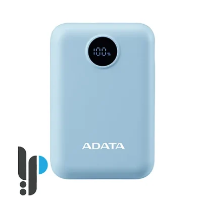 پاور بانک 20 وات ای دیتا مدل ADATA C100 Digital Display ظرفیت 10000 میلی آمپر